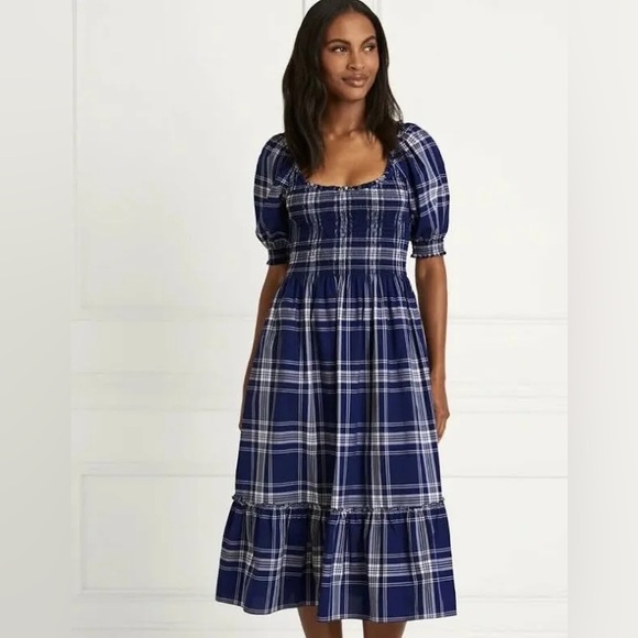 Hill House Dresses & Skirts - Hill House Louisa Nap Dress in Navy Spring Plaid Medium